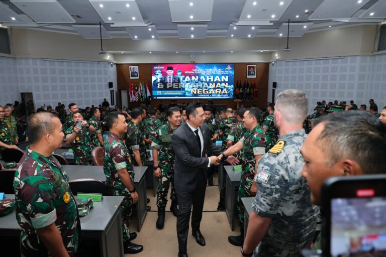 AHY Berikan Ceramah Pembekalan Pasis Dikreg LII Sesko TNI